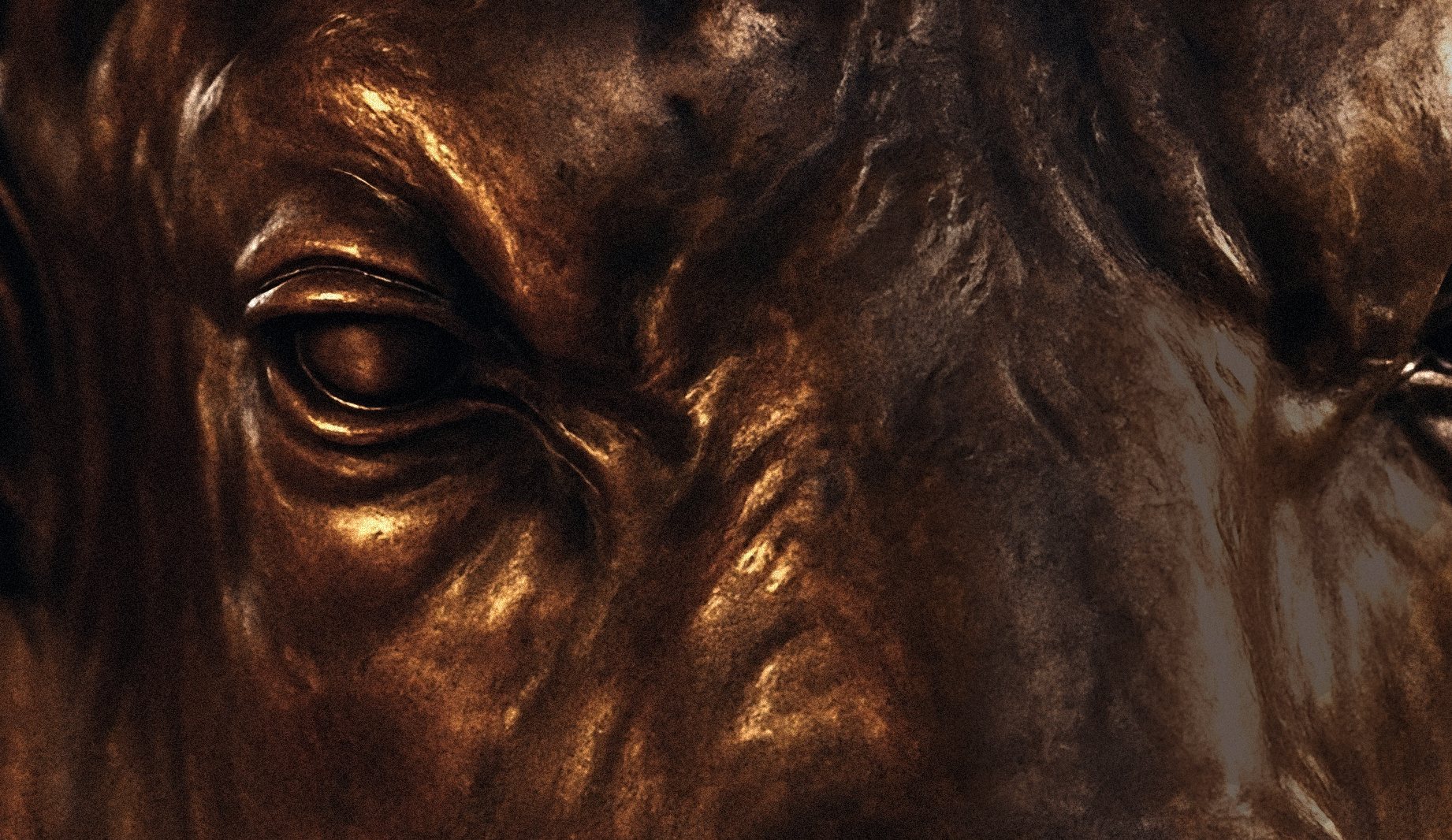 Key art for The Bronze Bull: a bronze bull sculpture